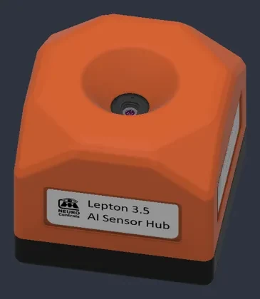 Radiometric thermal camera, 160 × 120, CAD rendering