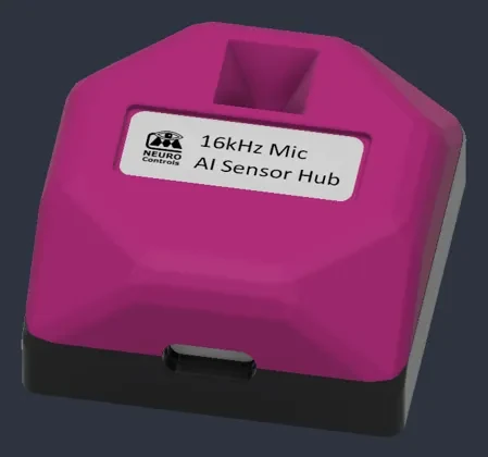 16 kHz MEMS microphone node, CAD rendering